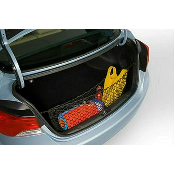 EACCESSORIES EA Trunk Organizer Cargo Net for Hyundai Elantra 2011-2016 – Envelope Style Cargo Net for Sedan – Premium Mesh Car Trunk Organizer Vehicle Carrier Storage – Compatible with Elantra
