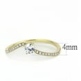 thumbnail image 2 of Womens Gold Ring Stainless Steel Anillo Color Oro Para Mujer Ninas Acero Inoxidable with AAA Grade CZ in Clear Susannah, 2 of 5