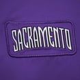 thumbnail image 4 of Men's Mitchell & Ness Purple Sacramento Kings Hardwood Classics Nights Team Leader Satin Full-Zip Jacket, 4 of 7