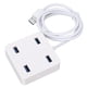 thumbnail image 3 of Hub USB de 4 puertos, color blanco, de amplia compatibilidad, ligero, portátil, divisor USB de escritorio para discos duros externos, 3 of 5