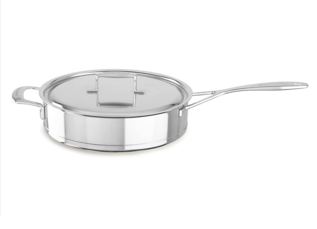 KitchenAid Professional Stainless Steel SevenPly 5.0Quart Low Saute