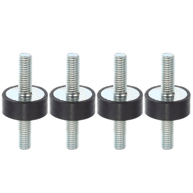 Unique Bargains 4pcs M6 Car Anti Vibration Rubber Isolator Damper 20x8mm Rubber Bobbin Mount Shock Absorb Mounts