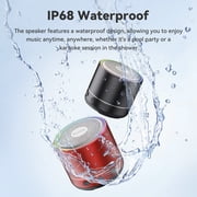 Mini Portable Bluetooth Speaker, Small Wireless Speaker, Deep Bass with Mic, RGB Modes, 5.4 Mini Bluetooth Speaker, IP68 Waterproof, 8H Playtime, for Desk Travel