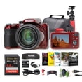 thumbnail image 1 of Kodak PIXPRO AZ425 20MP Vlogging Digital Camera (Red) 42X Optical Zoom, 24mm Wide Angle Lens Bundle With 64GB Memory Card + Vlogger Tripod + Bag + More Vlog Accessories, 1 of 6