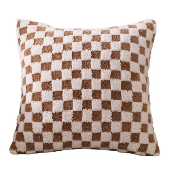 Wovilon Plushs Pillow Cover 17.71x17.71 Inches Everyday Decoration Holiday Decoration Home Sofa Pillow Cover
