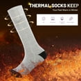 thumbnail image 3 of Calcetines térmicos para hombre y mujer, calefacción eléctrica, cálido, estirable, suave, esquí, cic Abanopi Calcetines Térmicos, 3 of 7