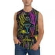 thumbnail image 1 of Fotbe Neon Bar Drinks Men's Camiseta sin Mangas Estampada para Hombres, Playera Casual para Gimnasio, Entrenamiento, Playa-Medium, 1 of 7