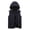 Dark Blue, variant on Iyufng Mens Removable Hooded Quilted Puffer Vests Lightweight Sleeveless Outerwear with Zipper Side Pockets