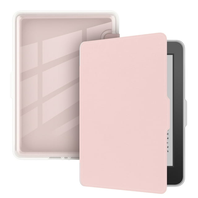 GANGXUN Funda Rosa Compatible con Kindle Paperwhite 3/2/1 – Acrílica, Resistente a Salpicaduras, Modo Reposo Inteligente