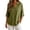 Green, variant on Women's Short Sleeve T-Shirt, Casual Linen Cotton Blend Lapel Top, Lightweight Breathable Soft Fabric for Daily Wear
