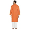 thumbnail image 4 of Atasi Indian Mens 2 Piece Kurta Pajama Set Henley NeckÂ&nbsp;Casual Long Kurta, 4 of 7
