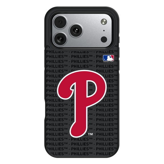 Philadelphia Phillies iPhone Text Backdrop Design Bump Case