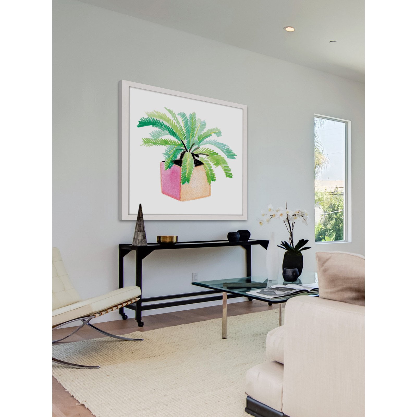 Marmont Hill "Potted Plant" by Molly Rosner Framed Painting Print