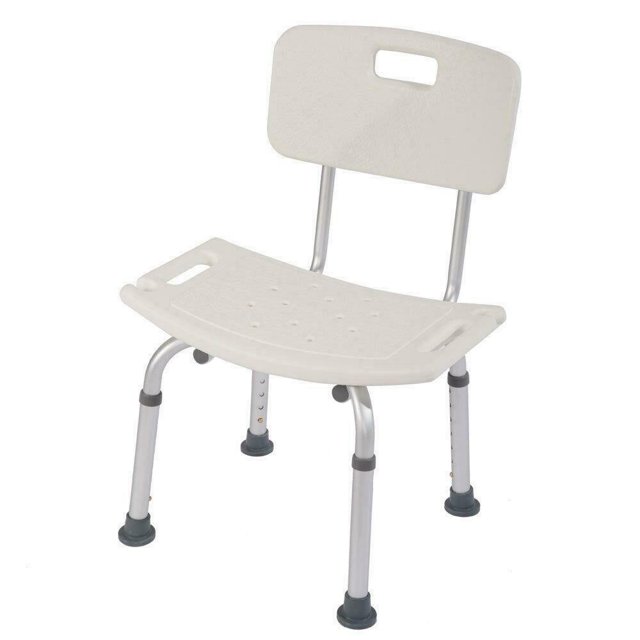 Amdohai Adjustable Height Elderly Bath Tub Shower Chair Bench Stool Seat