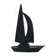 thumbnail image 4 of Escultura de velero minimalista de resina para el hogar, figura decorativa artística. Negro, 4 of 9