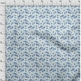 thumbnail image 4 of oneOone Silk Tabby Light Blue2 Fabric Abstract Floral Dress Material Fabric Print Fabric By The Yard 42 Inch Wide, 4 of 4
