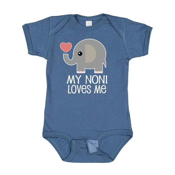 Inktastic My Noni Loves Me Grandchild Boys or Girls Baby Bodysuit