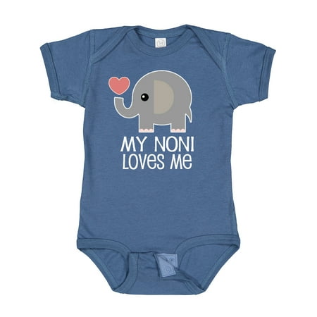 

Inktastic My Noni Loves Me Grandchild Gift Baby Boy or Baby Girl Bodysuit