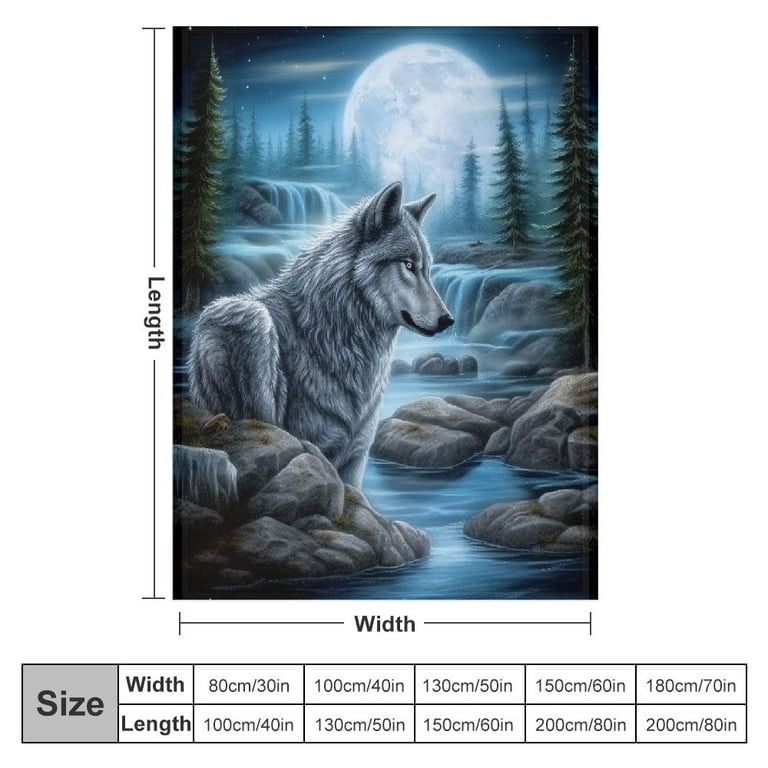 Howling wolf blanket hotsell