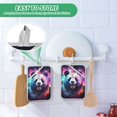 thumbnail image 6 of ALAZA Panda Paint Pot Holders Set of 2 Heat Resistant Kitchen Oven Mitts, 6 of 7