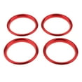 thumbnail image 1 of funtasica 4pcs Red Car Dashboard Air Vent Outlet Cover Sticker Fit for A3 S3, 1 of 9