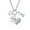 Clear, variant on Blue Crystal Heart Nurse's Prayer Heart and Stethoscope Zoe Necklace