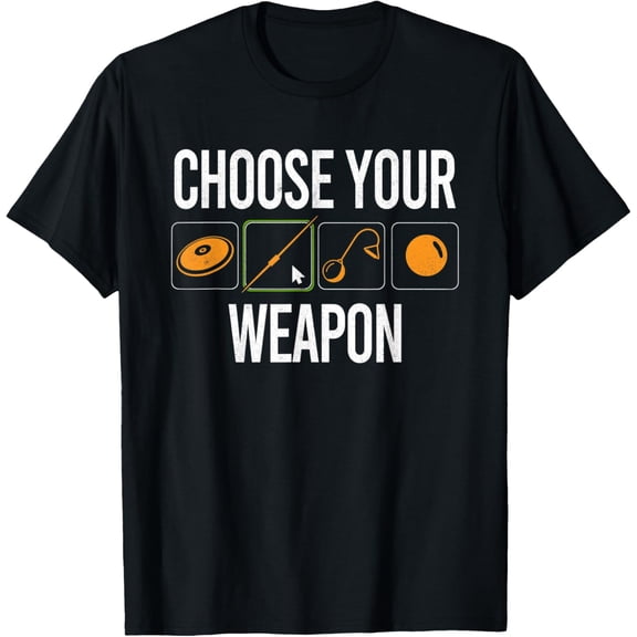 Choose Your Weapon Track And Field Thrower Discus Throwing T-Shirt