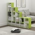 thumbnail image 4 of Furinno Luder Bibliothèque / Livre / Rangement, Cube à 5 Niveaux, Vert/blanc, 4 of 4