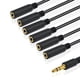 thumbnail image 5 of 6-Port 3.5 Female Jack Headphone Cable Stereo for PC TV MP3 Speaker, 5 of 5