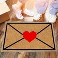 thumbnail image 7 of Valentine's Day Coir Doormat Valentines Loved Welcome Doormat Outdoor Entrance Coir Non-slip Indoor Home Decor Front Door Mats Seasonal Holiday Floor Mat Anniversary Valentine's Day Decorations, 7 of 7