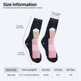 thumbnail image 4 of Unisex Trendy Socks (2 Pairs) - Whimsical Soap Design with Whipped Cream Colorful Mixed Colors for All Seasons, 4 of 5