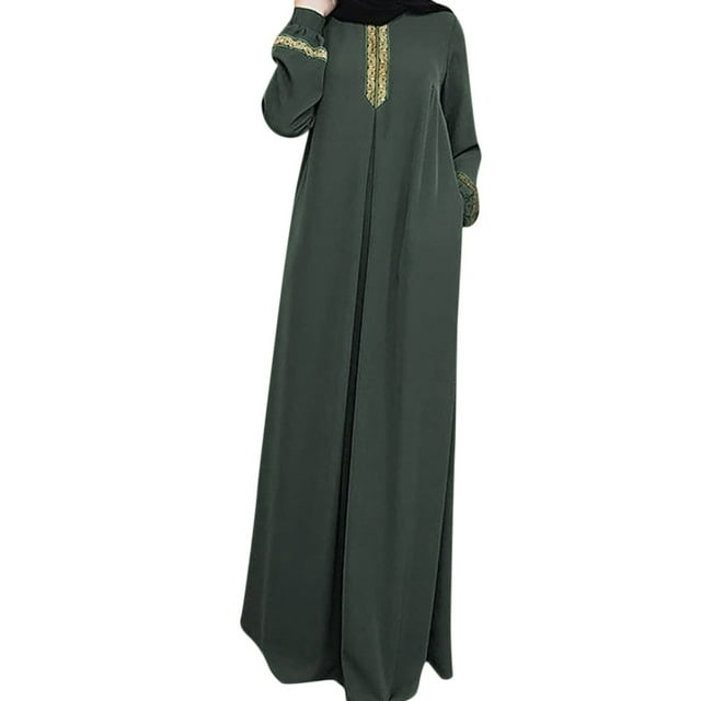 2025 Robe Musulmane Femmes Grande Taille Robes Imprimées pour Femmes Abaya Chic Jilbab Robes Maxi Musulmanes pour Femmes avec Hijab Robe Décontractée Caftan Long