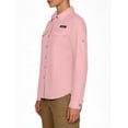thumbnail image 2 of Women's UPF 50+ UV Protection Shirt, Long Sleeve Fishing Shirt, Breathable and Fast Dry Pale Pink L, 2 of 7
