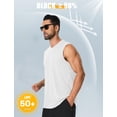 thumbnail image 2 of Camiseta de baño Cotrasen para hombre, verano, UPF 50+, color blanco refrescante, XL, 2 of 6