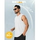 thumbnail image 2 of Camiseta de baño Cotrasen para hombre, verano, UPF 50+, sin mangas, color blanco L, 2 of 6