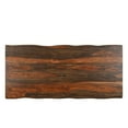 thumbnail image 6 of Taran Designs Darcy 86" Live Edge Solid Wood Dining Table in Dark Brown, 6 of 9