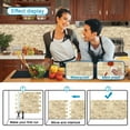 thumbnail image 4 of BeNice Peel and Stick Backsplash Kitchen Wall Tile Stickers Metal Panel Champagne Gold, 4 of 10
