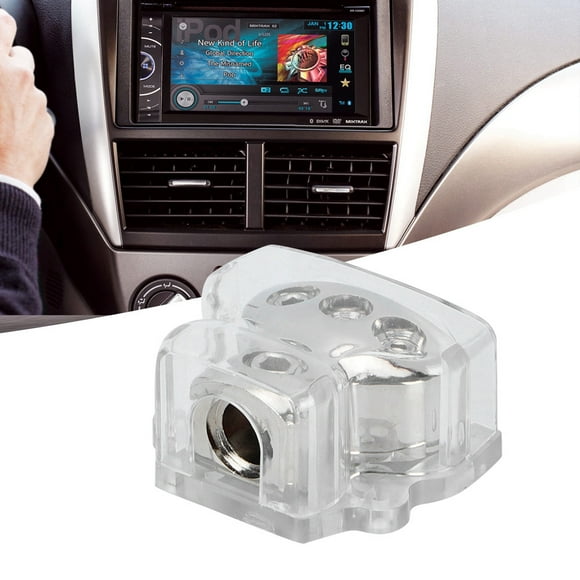 Car Power Distribution Block, Power Car Ground Distribution Block 1 In 3 Out Car Audio Stereo Modification Parts