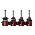 thumbnail image 1 of Riwesomey 2 uds bombilla de faro delantero de coche lámpara LED COB 4 lados bombilla de faro impermeable 600W 16000LM 6000K H7 9005 9006 Bombillas para automóviles No.10, 1 of 8