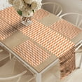 thumbnail image 2 of Ambesonne Autumn Table Runner & Placemats, Holiday Seasonal Color, Placemat 4 pcs + Runner 12"x72", Orange and White, 2 of 2