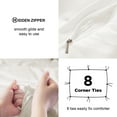 thumbnail image 3 of SORMAG 3 Pieces Duvet Cover Set, Soft Washed Microfiber Duvet Cover Queen with 2 Pillow Shams,White, 3 of 9