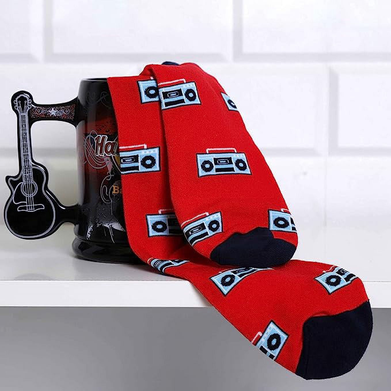 Funky Jazzy Dress Crew Socks For Both Men and Women 4 Pack