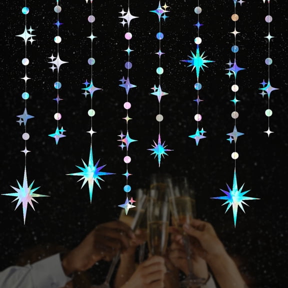 Youersen Star Party Streamers Decorations Banner, Twinkle Star Party Decor for Wedding, Festival, Engagement