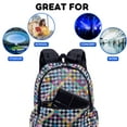 thumbnail image 6 of J World 18" Mesh Backpack for School and Travel, Checkers, 6 of 7