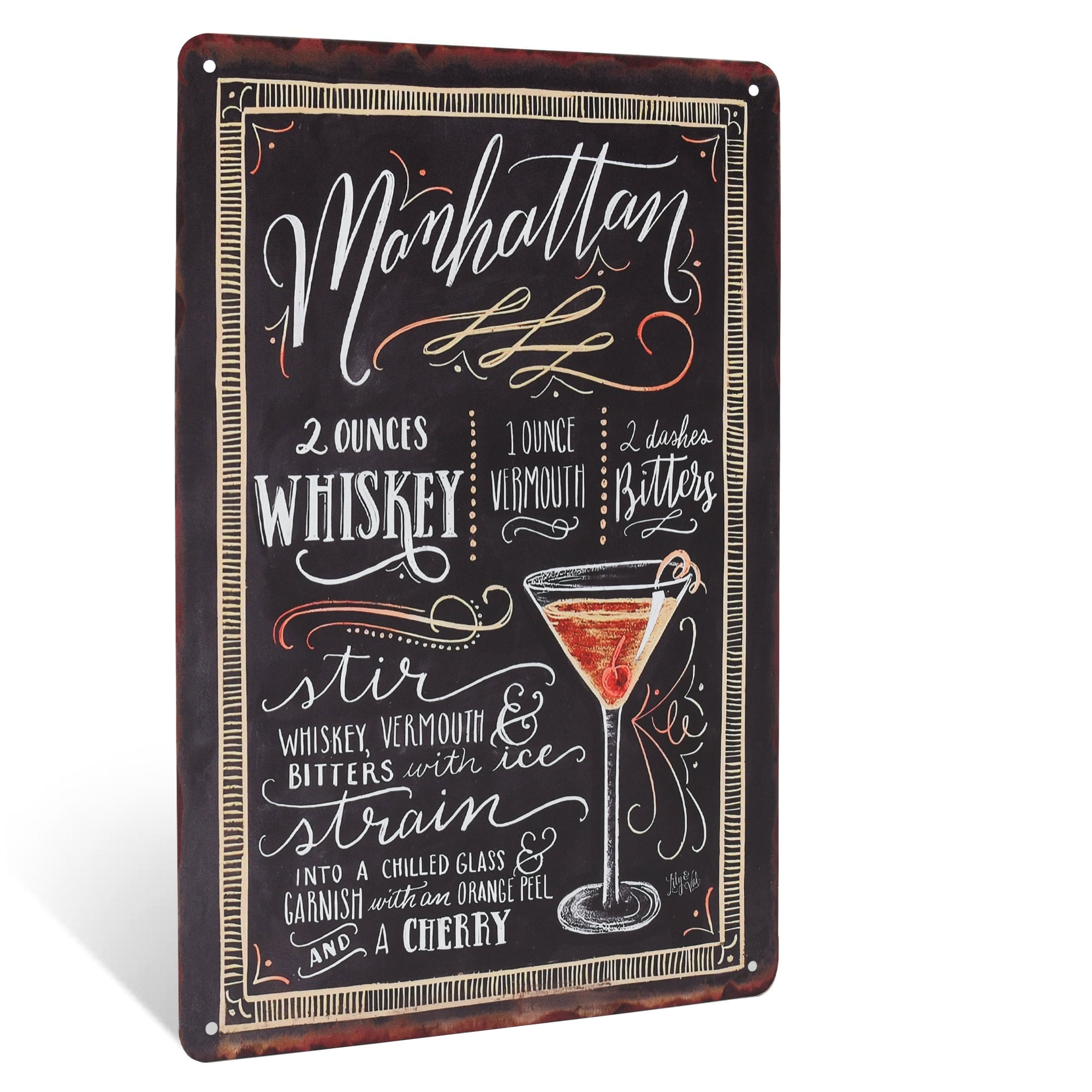Open Road Brands 90157961-S Welcome to the Lodge Embossed Tin Sign
