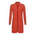 thumbnail image 1 of G-Style USA Women's Casual Viscose Knit Open Front Long-Line Cardigan, 1 of 4