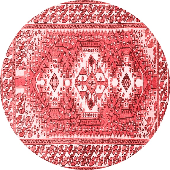 Ahgly Company Indoor Round Persian Red Traditional Area Rugs, 8' Round
