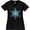 AB-Black, variant on Inktastic Christmas Blue Ice Snowflake Women's Plus Size V-Neck T-Shirt