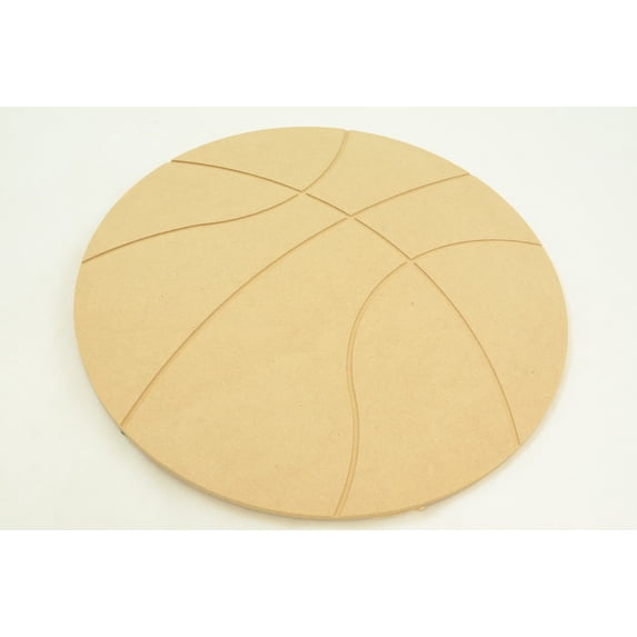 6 Pcs, Unpainted Mdf Basketball Cutout 11 " Easy To Paint