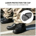 thumbnail image 4 of KAKOWELY work boot toe guard 1 Pair Steel Toe Caps For Shoes Anti Smash Anti Puncture Anti Static Boot Toe Protector Safety Shoe Cover For Work Boots Toe Safety Guard, 4 of 5